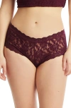 Hanky Panky Signature Lace Boyshorts In Dried Cherry