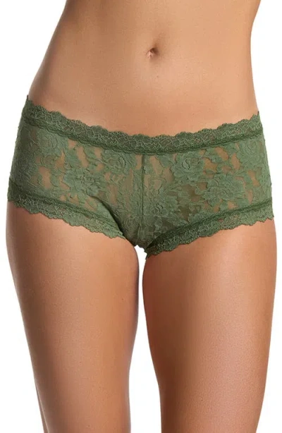Hanky Panky Signature Lace Boyshorts In Green