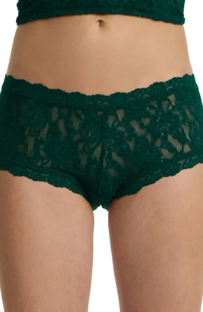 Hanky Panky Signature Lace Boyshorts In Green