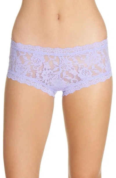 Hanky Panky Signature Lace Boy Shorts In Hyacinth