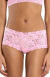 Hanky Panky Signature Lace Boyshorts In Pink