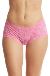 Hanky Panky Women's Signature Lace Boy Short, 4812 In Taffy Pink