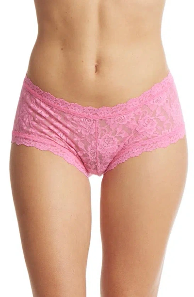 Hanky Panky Women's Signature Lace Boy Short, 4812 In Taffy (pink)