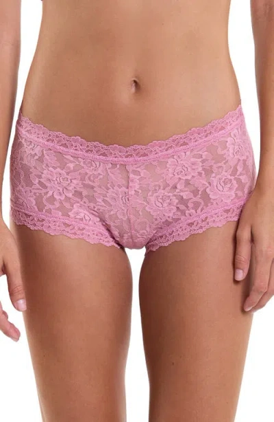 Hanky Panky Signature Lace Boyshorts In Pink