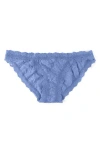 Hanky Panky 'signature Lace' Brazilian Bikini In Chambray
