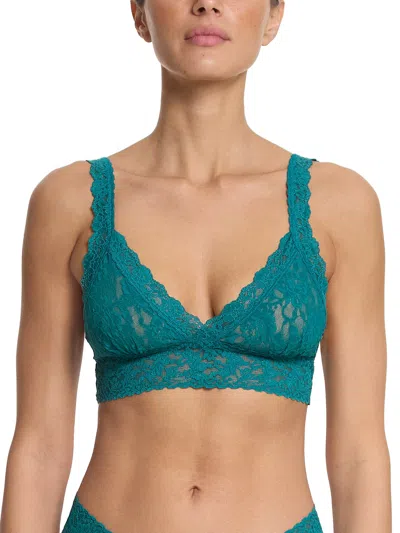 Hanky Panky Signature Lace Crossover Bralette In Green