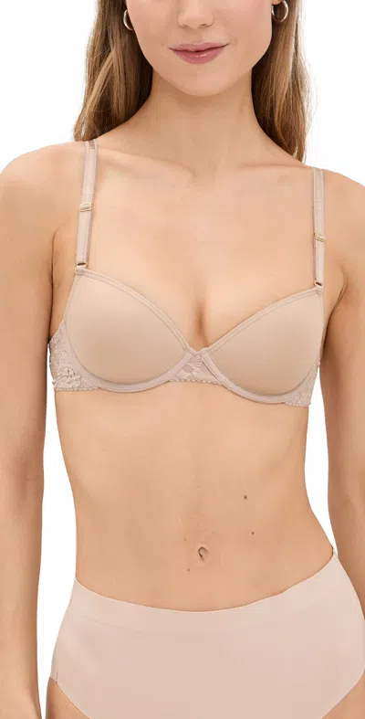 Hanky Panky Signature Lace T-shirt Bra In Brown