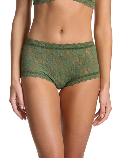 Hanky Panky Signature Lace® High Rise Boyshort In Green