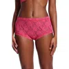 Hanky Panky Signature Lace High Waist Boyshorts In Morning Glory Pink