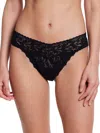 Hanky Panky Plus Size Signature Lace Original Rise Thong In Black