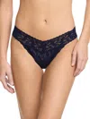 Hanky Panky Petite Cotton With A Conscience Low-rise Thong In Blue