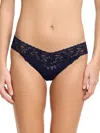 Hanky Panky Signature Lace V-kini Bikini In Blue