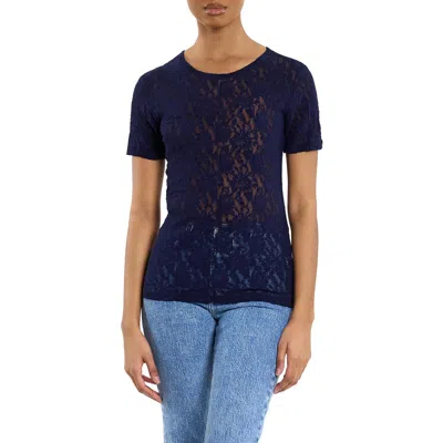HANKY PANKY HANKY PANKY SIGNATURE LACE LONG SLEEVE TOP