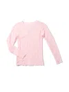 Hanky Panky Signature Lace Long Sleeve Top In Pink