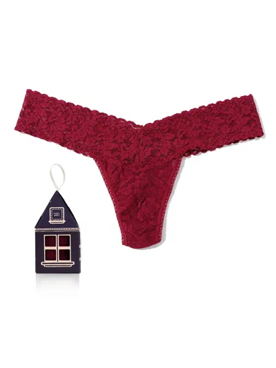 Hanky Panky Signature Lace® Low Rise Gingerbread House Pack In Red