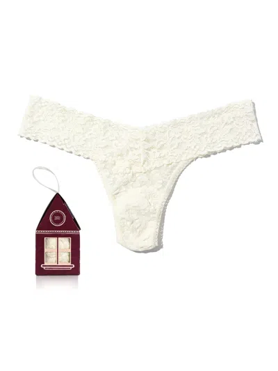 Hanky Panky Signature Lace® Low Rise Gingerbread House Pack In White