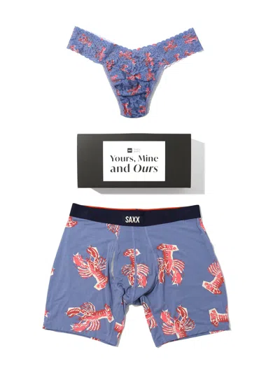 Hanky Panky Signature Lace® Low Rise Thong And Saxx Super Soft Vibe Boxer Brief