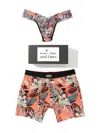 Hanky Panky Signature Lace® Original Rise Thong And Saxx Super Soft Vibe Boxer Brief In Multicolor