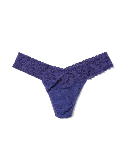 Hanky Panky Signature Lace® Low Rise Thong In Blue