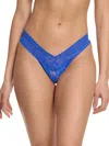 Hanky Panky Signature Lace Low Rise Thong Sea Blue In Blue