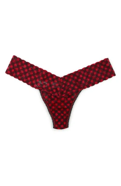 Hanky Panky Signature Lace Low Rise Thong In Red