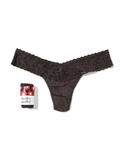 HANKY PANKY SIGNATURE LACE LOW RISE THONG FORTUNE COOKIE