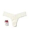 Hanky Panky Signature Lace Low Rise Thong Fortune Cookie In White