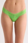 Hanky Panky Signature Low Rise Thongs In Four Leaf Clover (green)