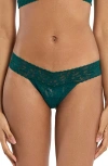 Hanky Panky Signature Lace Low Rise Thong In Green