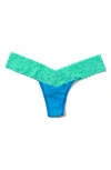 Hanky Panky Signature Lace Low Rise Thong In Green
