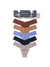 Hanky Panky Signature Lace® Low Rise Thong Holiday 5 Pack Cracker In Multi