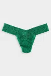Hanky Panky Signature Lace Low Rise Thong Green Envy