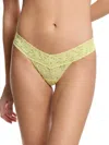 Hanky Panky Signature Lace Low Rise Thong Smile More Yellow In Multicolor