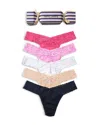 Hanky Panky Signature Lace Low Rise Thong, Pack Of 5 In Multi