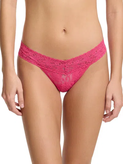 Hanky Panky Signature Lace® Low Rise Thong In Pink