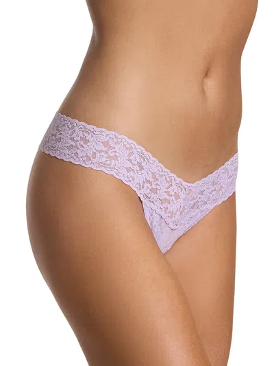 Hanky Panky Signature Lace® Low Rise Thong In Purple