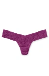 Hanky Panky Signature Lace Low Rise Thong In Stone Fruit (purple)