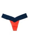 Hanky Panky Signature Lace Low Rise Thong In Orange