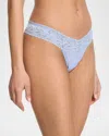 Hanky Panky Signature Lace Low Rise Thong In Tea Cake (pink)