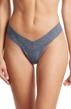 Hanky Panky Signature Lace Low Rise Thong In Tour Guide Blue