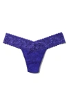 Hanky Panky Signature Lace Low Rise Thong In Violets Are Blue