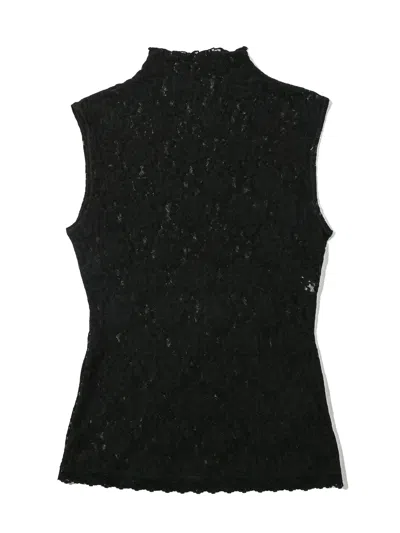 HANKY PANKY SIGNATURE LACE MOCK NECK TOP