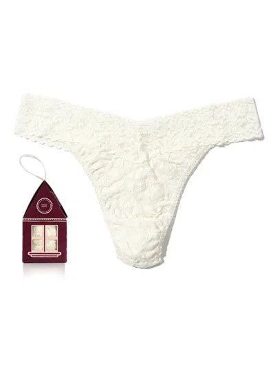 Hanky Panky Signature Lace® Original Rise Gingerbread House Pack In White