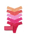 Hanky Panky Signature Lace® Original Rise Matchbox 5 Pack In Multi