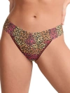 Hanky Panky Signature Lace Original Rise Printed Thong In Multi