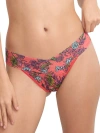 Hanky Panky Printed Signature Lace Original Rise Thong In Wonderland Blooms