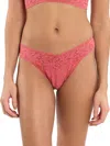 Hanky Panky Signature Lace® Original Rise Thong In Pink