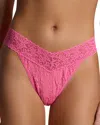 Hanky Panky Signature Lace Original Rise Thong In Pink