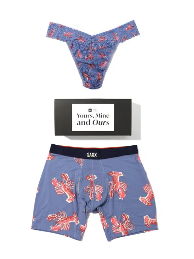 Hanky Panky Signature Lace® Original Rise Thong And Saxx Super Soft Vibe Boxer Brief