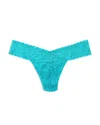 Hanky Panky Signature Lace Original Rise Thong In Blue